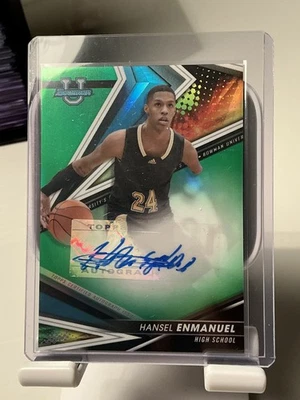 2022-23 Bowman's Best University - GREEN AUTO #BOA-HE Hansel Enmanuel /99 - Image 1 of 3