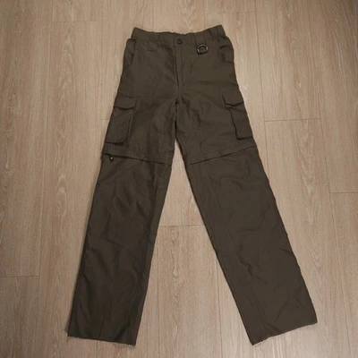 Boy Scouts of America Convertible Pants Youth Medium Green Cargo Hiking Logo - Image 1 of 4