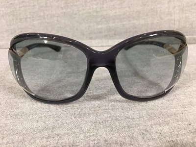 Tom Ford Sunglasses Jennifer TF8 B5 Shiny Blue Butterfly w/ Gradient Blue Lenses - Image 1 of 4