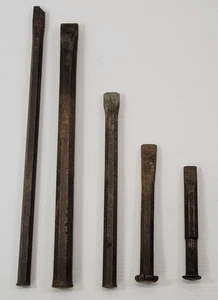 *K1) Lote Mixto De Colección 5 Cinceles de Metal Maquinista Punzones Herramientas de Mano Williams - Imagen 1 de 13