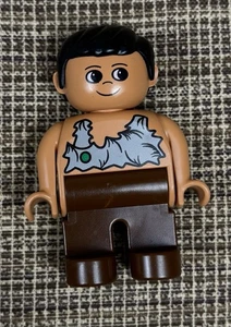 Lego Duplo Ricambio MiniFig MiniFig Figure Ragazzo Preistorico Uomo delle Caverne Giocattolo Grotta - Foto 1 di 8