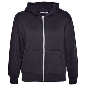 Kids Classic Plain & Tie Dye Print Full Zip-Up Soft Hooded Zipper Jacket 2-13Yrs - Picture 1 of 128