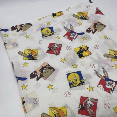 De Colección Bugs Taz Looney Tunes Warner Bros. 1993 TELA DEPORTIVA Cortina 44 "X 56" Foto 1 de 4