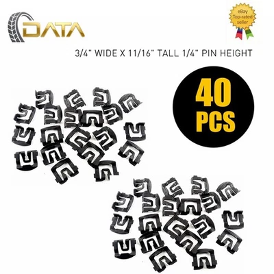 C5ZZ6543413-B 40X For Ford Windshield Rear & Window Trim Molding Clips-1964-1993 - Imagem 1 de 4