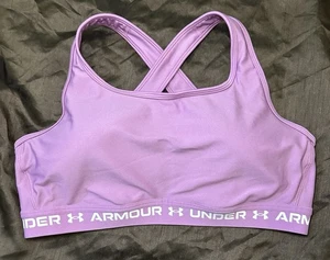 Women’s Purple Under Armour Sports Bra Size 2XL - Picture 1 of 7