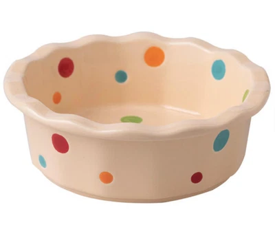 Cuenco de cerámica para gatos lunares borde de encaje ecológico diseño de barbilla anti-negro Foto 1 de 4