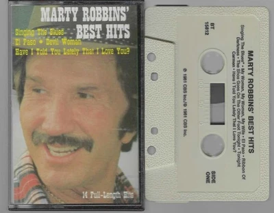 Marty Robbins Best Hits (Cassette, 1981 CBS) VG-VG+ - Image 1 of 3