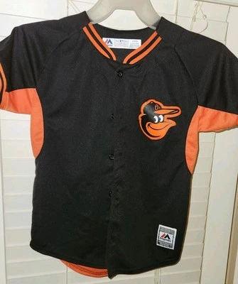 BALTIMORE ORIOLES manny machado #13 youth large jersey 14/16 black orange - Image 1 of 4