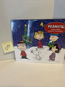 Calendario de Adviento de Navidad Peanuts Snoopy Charlie Brown Linus Lucy Sally - Imagen 1 de 3