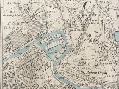1896 Edition Topographical Map of the Glasgow Quarter Sheet Lanarkshire VI. NE. - Image 1 of 4