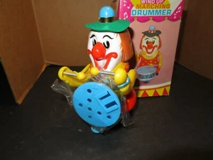 Vintage NIB Borgfeldt Toy WIND UP MARCHING DRUMMER, Mechanical, Works, C.1960's - Picture 1 of 9