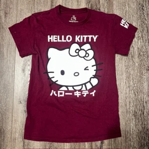 Hello Kitty Red T-Shirt Sanrio Size Small S Apparel Childrens Womens - Picture 1 of 3