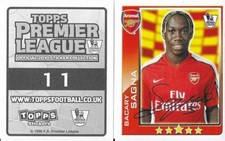TOPPS - Premier League Stickers - 2010 -Choose from drop down list( 2 - 377)(T5)
