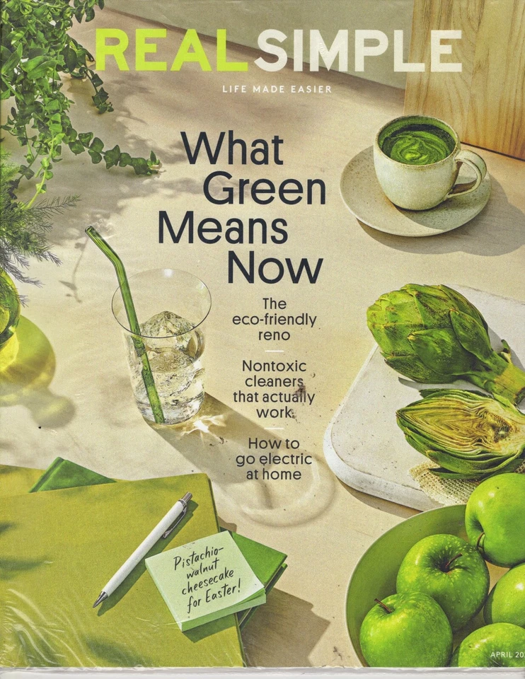 Real Simple April 2023 ` What Green Means Now - Image 1 of 1