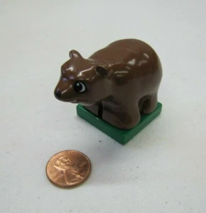 Lego Duplo BROWN GRIZZLY BEAR CUB BABY Animal Zoo Replacement Farm for Indian - Picture 1 of 3