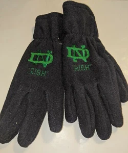 Ladies Notre Dame Fighting Irish  Fleece Gloves, Navy, O/S - Picture 1 of 3
