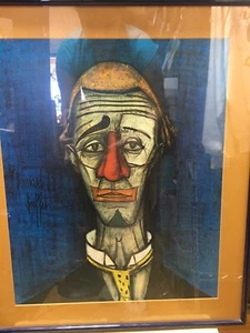 Bernard Buffet Tete De Clown Frame - Picture 1 of 2