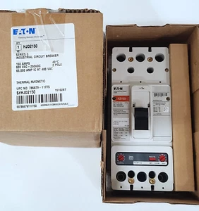 Eaton HJD2150 2 Pole J-Frame HJD 150 Amp Circuit Breaker - New In Box - Picture 1 of 4