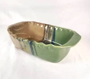 Loaf Pan Baking Dish Recipe On Bottom Cinnamon Pull Aparts Neher Pottery - Picture 1 of 5