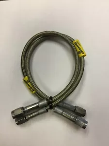 Goodridge D-310314 DOT Stainless Steel Braided Brake Hose -3AN Straight Ends pr. - Picture 1 of 3