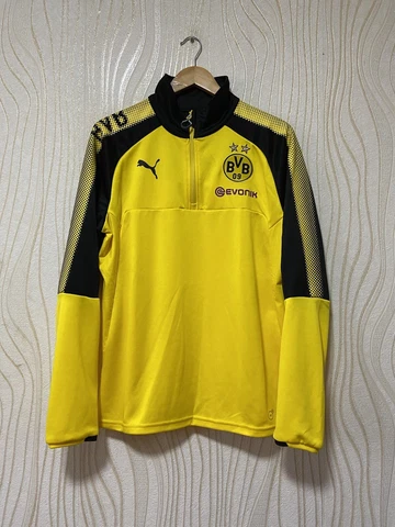 BORUSSIA DORTMUND 1/4 TRAINING FOOTBALL SOCCER SWEATSHIRT PUMA 751777 sz M MEN Y Cover