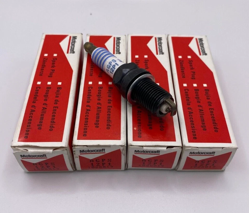Motorcraft / Ford Spark Plugs Galaxy Mk1 / 2 Transit Mk5 2.0 DOHC - AGPS 12P1 - Image 1 of 1