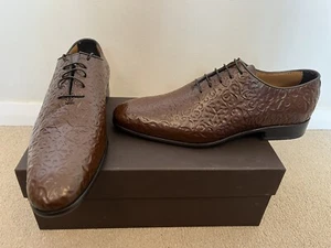 Doucal's Herren Schnürschuhe Leder braun gemustert UK8 EU42 Made in Italy - Bild 1 von 17