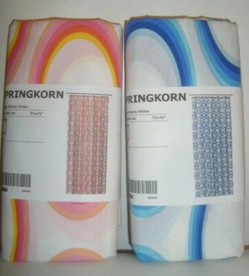 SPRINGKORN Cortina de Ducha Blanco Naranja Rosa Blanco Azul Poli Algodón NUEVO IKEA   Foto 1 de 4
