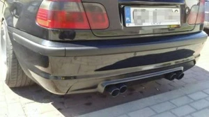 BMW 3 e46 m3 style CSL lèvre arrière diffuse pour msport 2 mtech pare-chocs - Photo 1/7