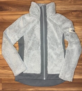 North Face Damen Plüsch Synchilla Fell Fleece Jacke Grau Full Zip Größe Small - Bild 1 von 12