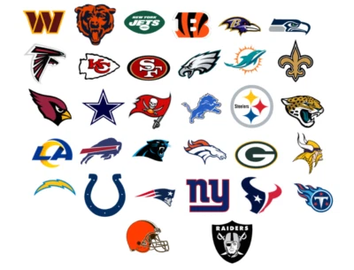 Transferencias de hierro para telas claras u oscuras de equipos de la NFL Foto 1 de 4