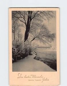 Postal Los mejores deseos para el nuevo año with River Nature Landscape Scenery - Imagen 1 de 2