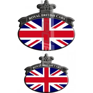 Set. no. 2 Stickers Union Jack Royal British flag Range Rover Black/Bleu - Picture 1 of 1