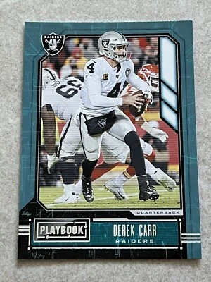 2020 Panini Playbook #6 Derek Carr NFL Oakland Raiders - Image 1 of 2