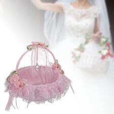 Flower Girl Basket Decorative Lace Flower Candy Baskets Elegant Romantic 8'' x