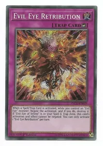 Evil Eye Retribution INCH-EN039 Secret Rare Yu-Gi-Oh Card 1st Edition New - Picture 1 of 3