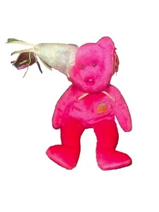 Ty Beanie Baby JANUARY Birthday Teddy Bear 9" Plush Stuffed Animal Toy 2002 - Picture 1 of 9