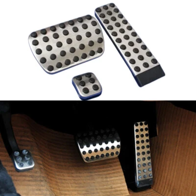 JUEGO CUBIERTA PEDALES FRENO GAS ACERO INOXIDABLE MERCEDES-BENZ PELDA 1990-2008 Foto 1 de 4