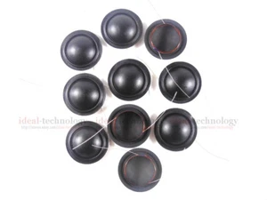 10 Stück 25 Kern 25,5 mm Hochtöner Membran Schwingspule, 1 Zoll Schwarz Seide 4 Ohm - Bild 1 von 2