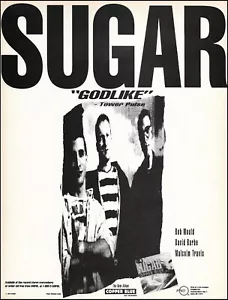 Sugar Band 1992 Copper Blue anuncio Rykodisc álbum de discos con anuncio Bob Mould - Imagen 1 de 3