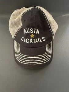 New Austin Cocktails Graphic Snapback Hat Cap One Size Rare Style NWOT - Picture 1 of 10
