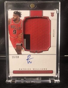 2020-21 National Treasures Patrick Williams RC Patch Auto /99