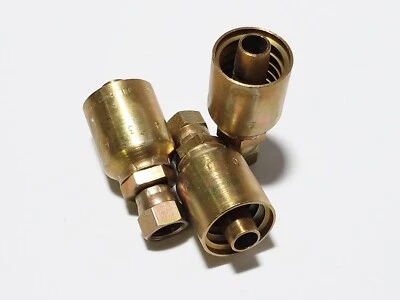 (3) Parker 10643-6-8 1/2" Hose ID x 3/8" JIC 37 Swivel Female Hydraulic Fitting - Image 1 of 4