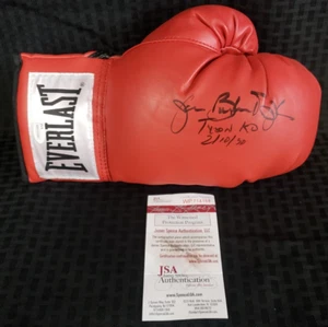 396218 - Guantone da boxe firmato James Buster Douglas "Tyson KO", con JSA COA - Foto 1 di 17