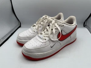 NIKE AIR FORCE 1 ROT WEISS SNEAKER DX9269-101 JUGEND 7 7Y - Bild 1 von 13
