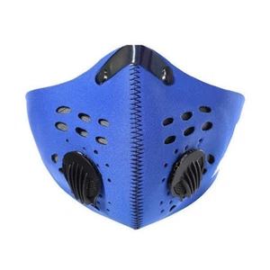 MASCHERINA MASCHERA NEOPRENE ANTISMOG ANTI SMOG CICLISMO MOTO BICICLETTA BLU - Foto 1 di 2
