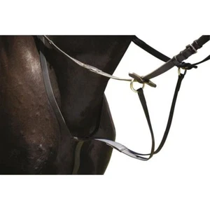 Wintec Running Martingale Durable Lightweight Synthetic Black/Brown PonyCobFull - Picture 1 of 4
