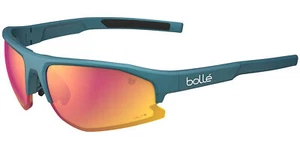 Bolle Bolt 2.0 Polarized Volt+ Teal Semi-Rimless Wrap Sunglasses BS003012 Taiwan - Picture 1 of 3