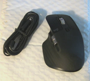 Logitech MX Master 3 Wireless Mouse Wireless Bluetooth w/Charger Cable-READ DESC - Picture 1 of 3