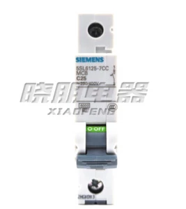 1pcs SIEMENS Miniature Circuit Breaker C Type 5SL6125-7CC 1P C25 25A - Picture 1 of 1